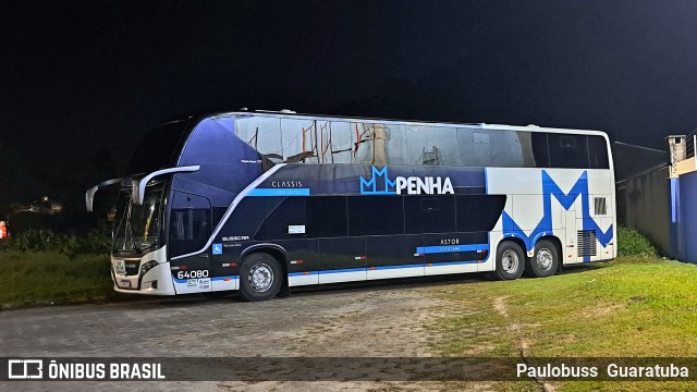 Empresa de Ônibus Nossa Senhora da Penha 64080 na cidade de Guaratuba, Paraná, Brasil, por Paulobuss  Guaratuba. Número da foto: #13236811.