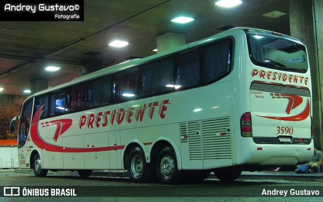 Viação Presidente 3590 na cidade de Belo Horizonte, Minas Gerais, Brasil, por Andrey Gustavo. Número da foto: #13236774.