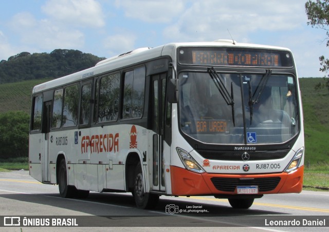 VINSAL - Viação Nossa Senhora Aparecida RJ 187.005 na cidade de Barra do Piraí, Rio de Janeiro, Brasil, por Leonardo Daniel. Número da foto: #13236323.