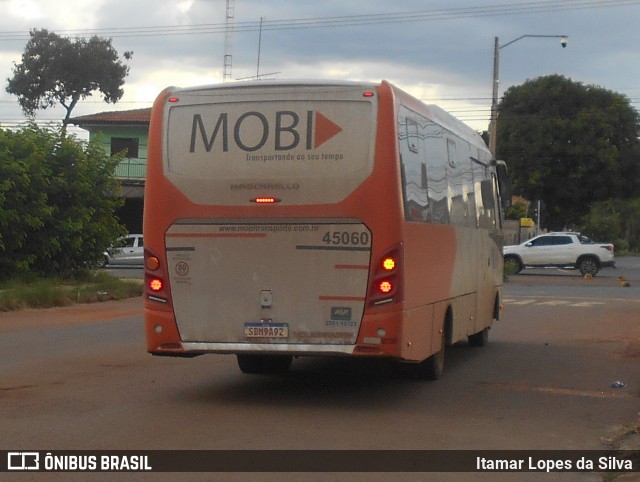 MOBI Transporte 45060 na cidade de Goiânia, Goiás, Brasil, por Itamar Lopes da Silva. Número da foto: #13236916.