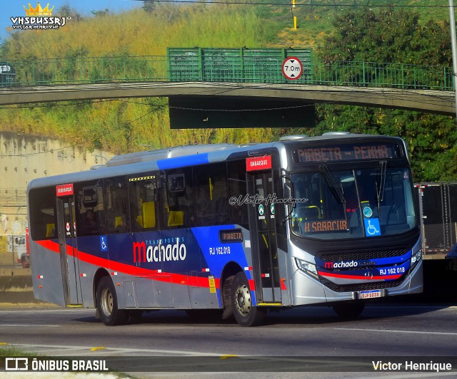 Transportes Machado RJ 162.018 na cidade de Duque de Caxias, Rio de Janeiro, Brasil, por Victor Henrique. Número da foto: #13236958.