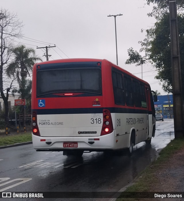 ATL - Associação dos Transportadores de Passageiros por Lotação 318 na cidade de Porto Alegre, Rio Grande do Sul, Brasil, por Diego Soares. Número da foto: #13235525.