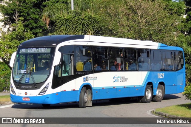 Canasvieiras Transportes 11629 na cidade de Florianópolis, Santa Catarina, Brasil, por Matheus Ribas. Número da foto: #13237014.