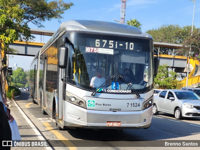 Viação Campo Belo 7 1524 na cidade de São Paulo, São Paulo, Brasil, por Brenno Santos. Número da foto: #13235199.