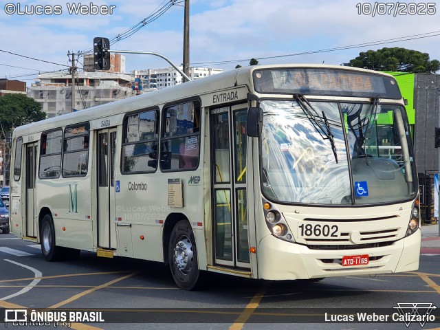 Viação Santo Ângelo 18602 na cidade de Curitiba, Paraná, Brasil, por Lucas Weber Calizario. Número da foto: #13237472.