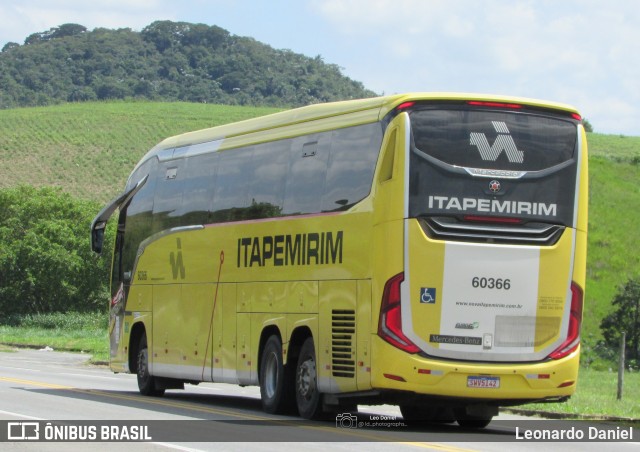 Viação Nova Itapemirim 60366 na cidade de Barra do Piraí, Rio de Janeiro, Brasil, por Leonardo Daniel. Número da foto: #13236308.