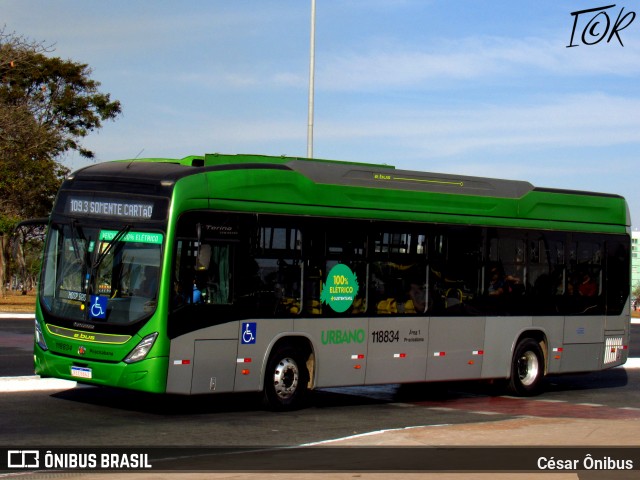 Viação Piracicabana Distrito Federal 118834 na cidade de Brasília, Distrito Federal, Brasil, por César Ônibus. Número da foto: #13237293.