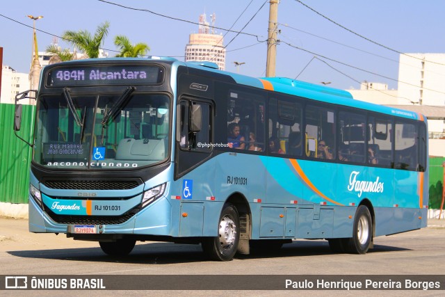 Auto Ônibus Fagundes RJ 101.031 na cidade de Niterói, Rio de Janeiro, Brasil, por Paulo Henrique Pereira Borges. Número da foto: #13236558.