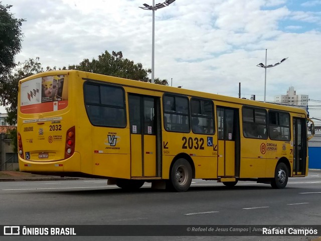 Viação Jundiaiense 2032 na cidade de Jundiaí, São Paulo, Brasil, por Rafael Campos. Número da foto: #13236587.