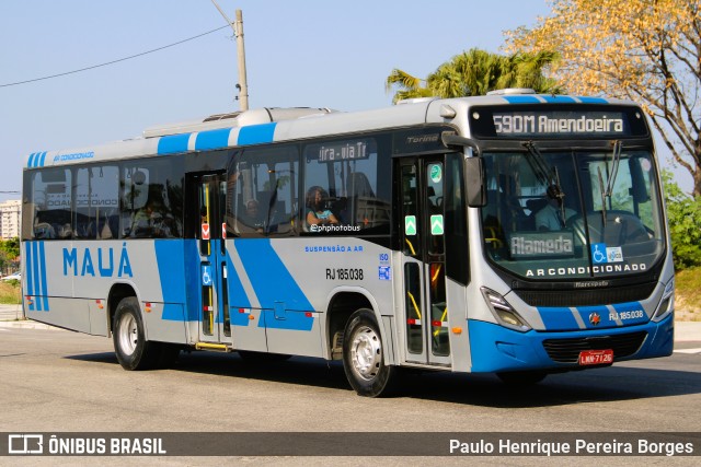 Viação Mauá RJ 185.038 na cidade de Niterói, Rio de Janeiro, Brasil, por Paulo Henrique Pereira Borges. Número da foto: #13236620.
