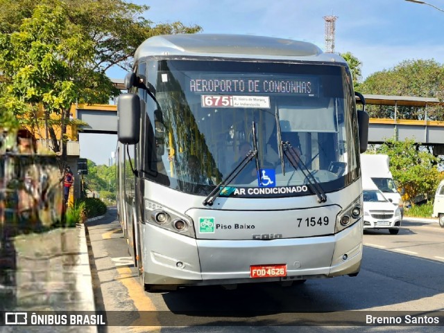 Viação Campo Belo 7 1549 na cidade de São Paulo, São Paulo, Brasil, por Brenno Santos. Número da foto: #13235202.