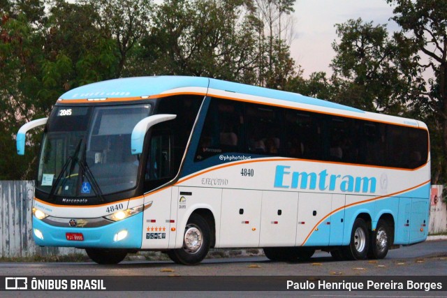 Emtram 4840 na cidade de Brasília, Distrito Federal, Brasil, por Paulo Henrique Pereira Borges. Número da foto: #13236693.