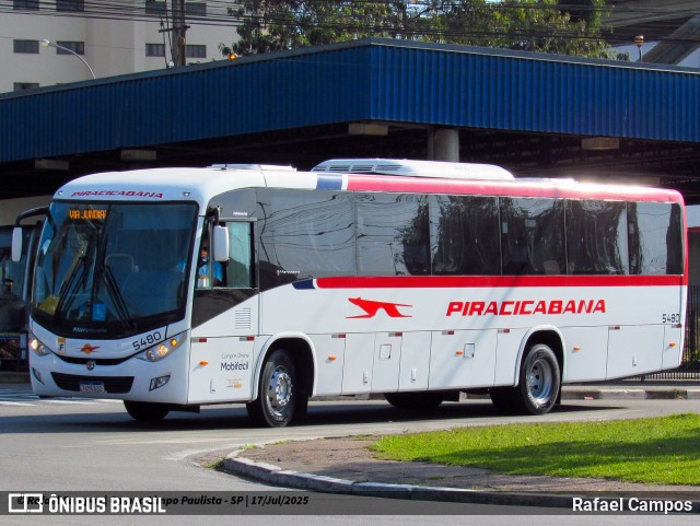 Viação Piracicabana 5480 na cidade de Campo Limpo Paulista, São Paulo, Brasil, por Rafael Campos. Número da foto: #13237020.