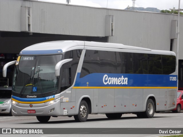 Viação Cometa 17203 na cidade de Santos, São Paulo, Brasil, por Davi Cesar. Número da foto: #13234951.