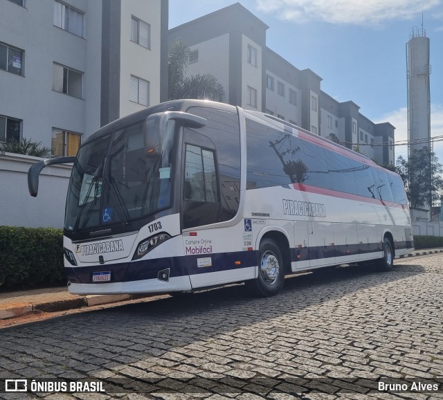 Viação Piracicabana 1703 na cidade de Suzano, São Paulo, Brasil, por Bruno Alves. Número da foto: #13237617.