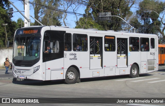 Transporte Coletivo Glória BL342 na cidade de Curitiba, Paraná, Brasil, por Jonas de Almeida Cabral. Número da foto: #13239870.