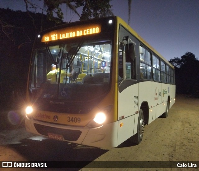 Coletivo Transportes 3409 na cidade de Caruaru, Pernambuco, Brasil, por Caio Lira. Número da foto: #13238653.