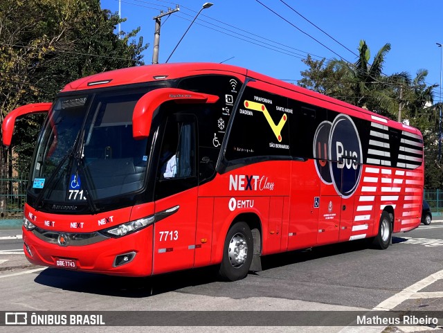 Next Mobilidade - ABC Sistema de Transporte 7713 na cidade de São Bernardo do Campo, São Paulo, Brasil, por Matheus Ribeiro. Número da foto: #13240380.