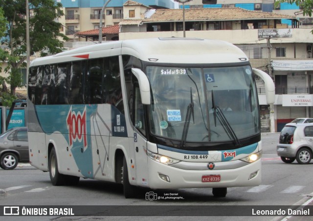 Auto Viação 1001 RJ 108.449 na cidade de Cabo Frio, Rio de Janeiro, Brasil, por Leonardo Daniel. Número da foto: #13240080.