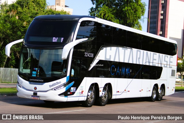 Auto Viação Catarinense 324338 na cidade de Curitiba, Paraná, Brasil, por Paulo Henrique Pereira Borges. Número da foto: #13239757.