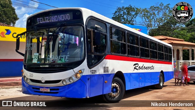 Viação Rodonorte 1221 na cidade de Abaetetuba, Pará, Brasil, por Nikolas Henderson. Número da foto: #13238467.