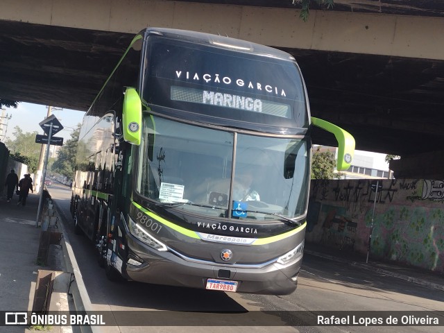 Viação Garcia 98001 na cidade de São Paulo, São Paulo, Brasil, por Rafael Lopes de Oliveira. Número da foto: #13238050.