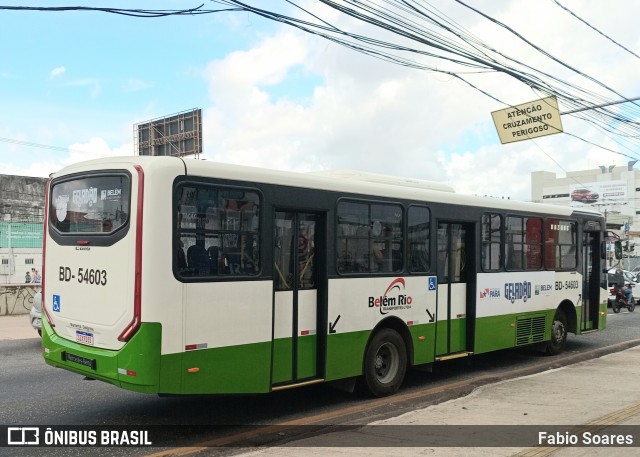 Belém Rio Transportes BD-54603 na cidade de Belém, Pará, Brasil, por Fabio Soares. Número da foto: #13237794.