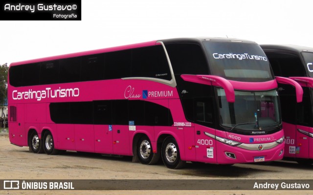 Caratinga Turismo 4000 na cidade de Aparecida, São Paulo, Brasil, por Andrey Gustavo. Número da foto: #13239874.