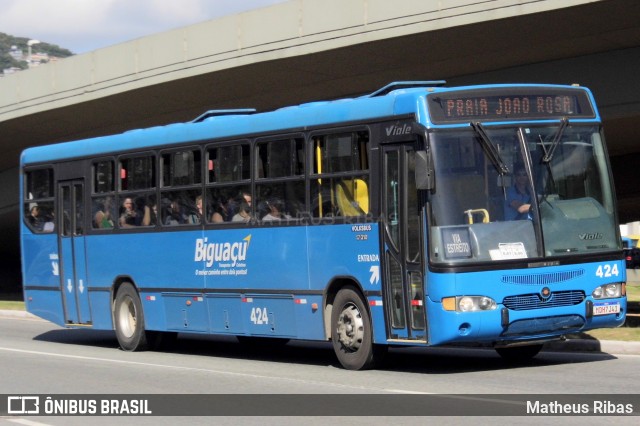Biguaçu Transportes Coletivos Administração e Participação 424 na cidade de Florianópolis, Santa Catarina, Brasil, por Matheus Ribas. Número da foto: #13240264.