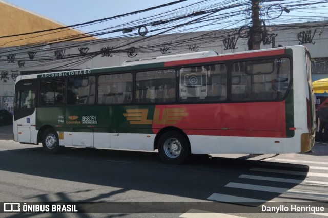 Viação Nossa Senhora de Lourdes B58051 na cidade de Rio de Janeiro, Rio de Janeiro, Brasil, por Danyllo Henrique. Número da foto: #13238072.