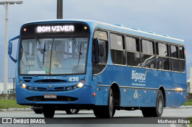 Biguaçu Transportes Coletivos Administração e Participação 436 na cidade de Florianópolis, Santa Catarina, Brasil, por Matheus Ribas. Número da foto: #13240311.
