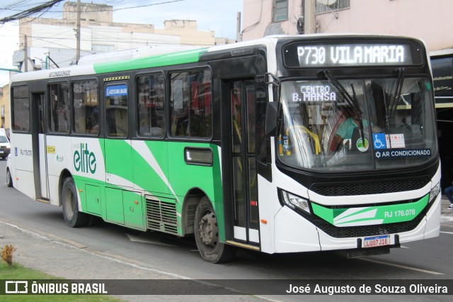 Viação Elite RJ 176.078 na cidade de Barra Mansa, Rio de Janeiro, Brasil, por José Augusto de Souza Oliveira. Número da foto: #13238919.