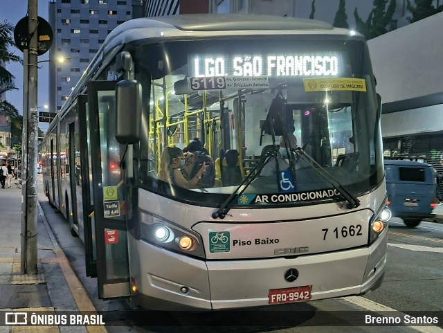 Viação Campo Belo 7 1662 na cidade de São Paulo, São Paulo, Brasil, por Brenno Santos. Número da foto: #13237762.
