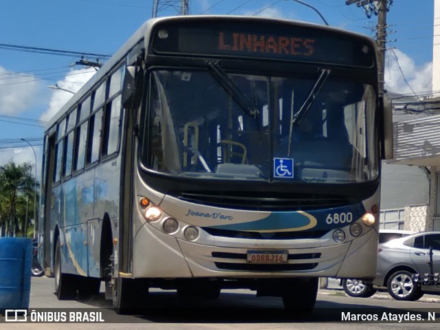 Viação Joana D´arc 6800 na cidade de Linhares, Espírito Santo, Brasil, por Marcos Ataydes. N. Número da foto: #13239383.