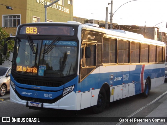 Auto Viação Jabour D86363 na cidade de Rio de Janeiro, Rio de Janeiro, Brasil, por Gabriel Petersen Gomes. Número da foto: #13240038.