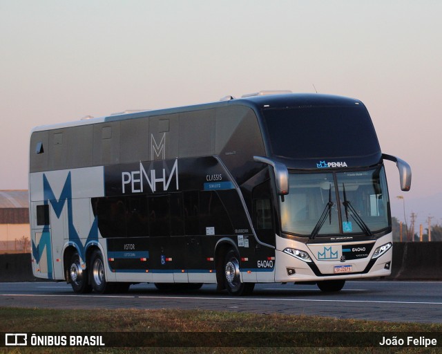 Empresa de Ônibus Nossa Senhora da Penha 60040 na cidade de Canas, São Paulo, Brasil, por João Felipe. Número da foto: #13238748.