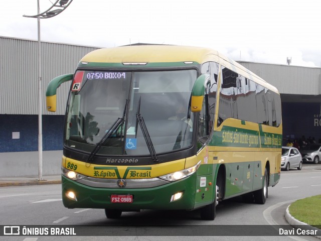 Viação Rápido Brasil 989 na cidade de Santos, São Paulo, Brasil, por Davi Cesar. Número da foto: #13238206.