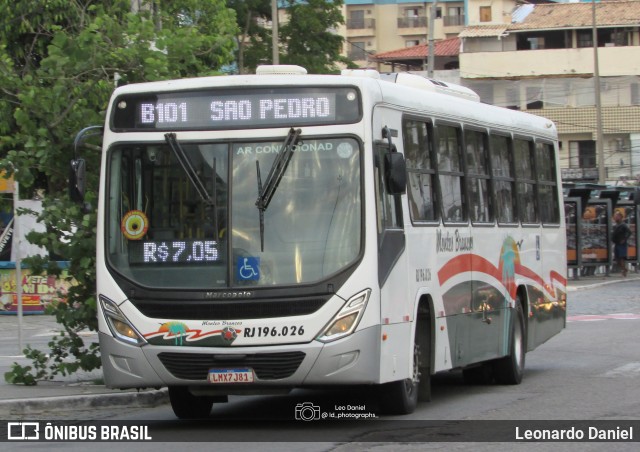 Viação Montes Brancos RJ 196.026 na cidade de Cabo Frio, Rio de Janeiro, Brasil, por Leonardo Daniel. Número da foto: #13239863.