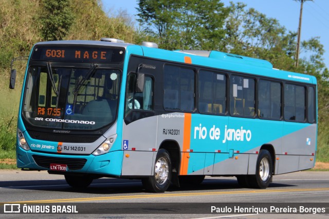 Expresso Rio de Janeiro RJ 142.031 na cidade de Magé, Rio de Janeiro, Brasil, por Paulo Henrique Pereira Borges. Número da foto: #13239808.