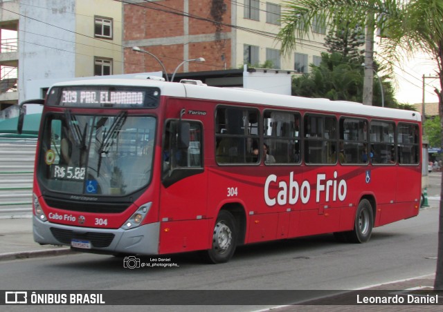 Auto Viação Salineira 304 na cidade de Cabo Frio, Rio de Janeiro, Brasil, por Leonardo Daniel. Número da foto: #13239850.