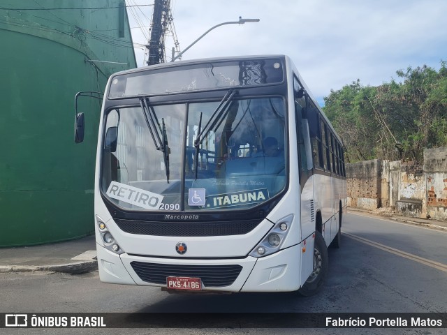 ATT - Atlântico Transportes e Turismo - Ilhéus 2090 na cidade de Ilhéus, Bahia, Brasil, por Fabrício Portella Matos. Número da foto: #13239519.