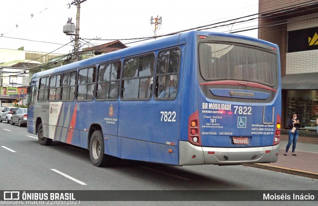 BR Mobilidade Baixada Santista 7822 na cidade de Cubatão, São Paulo, Brasil, por Moiséis Inácio. Número da foto: #13239838.