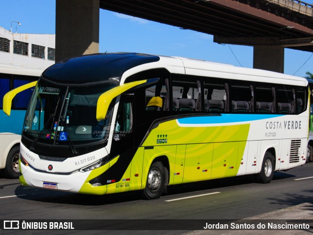 Costa Verde Transportes RJ 217.020 na cidade de Rio de Janeiro, Rio de Janeiro, Brasil, por Jordan Santos do Nascimento. Número da foto: #13237788.