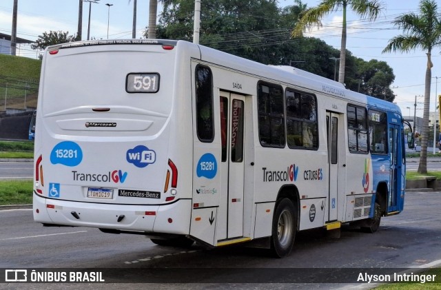 Viação Serrana 15281 na cidade de Cariacica, Espírito Santo, Brasil, por Alyson Intringer. Número da foto: #13238070.