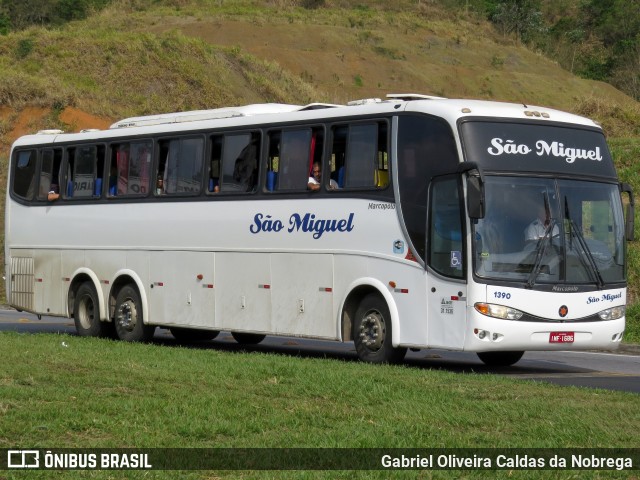 Viação São Miguel Formiga 1390 na cidade de Aparecida, São Paulo, Brasil, por Gabriel Oliveira Caldas da Nobrega. Número da foto: #13238090.