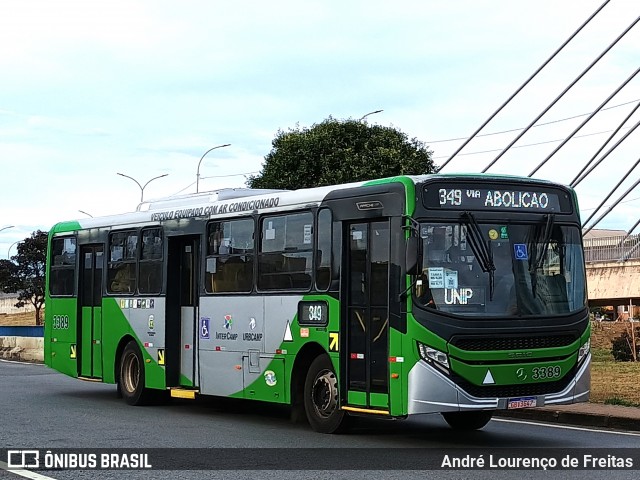 VB Transportes e Turismo 3389 na cidade de Campinas, São Paulo, Brasil, por André Lourenço de Freitas. Número da foto: #13239331.