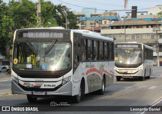 Viação Montes Brancos RJ 196.014 na cidade de Cabo Frio, Rio de Janeiro, Brasil, por Leonardo Daniel. Número da foto: #13239659.