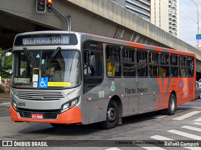 Viação Osasco 0826 na cidade de Osasco, São Paulo, Brasil, por Rafael Campos. Número da foto: #13239433.