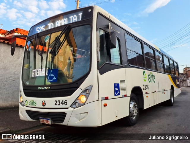 Viação Elite 2346 na cidade de Volta Redonda, Rio de Janeiro, Brasil, por Juliano Sgrigneiro. Número da foto: #13238616.