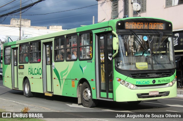 Viação Falcão RJ 179.002 na cidade de Barra Mansa, Rio de Janeiro, Brasil, por José Augusto de Souza Oliveira. Número da foto: #13239023.